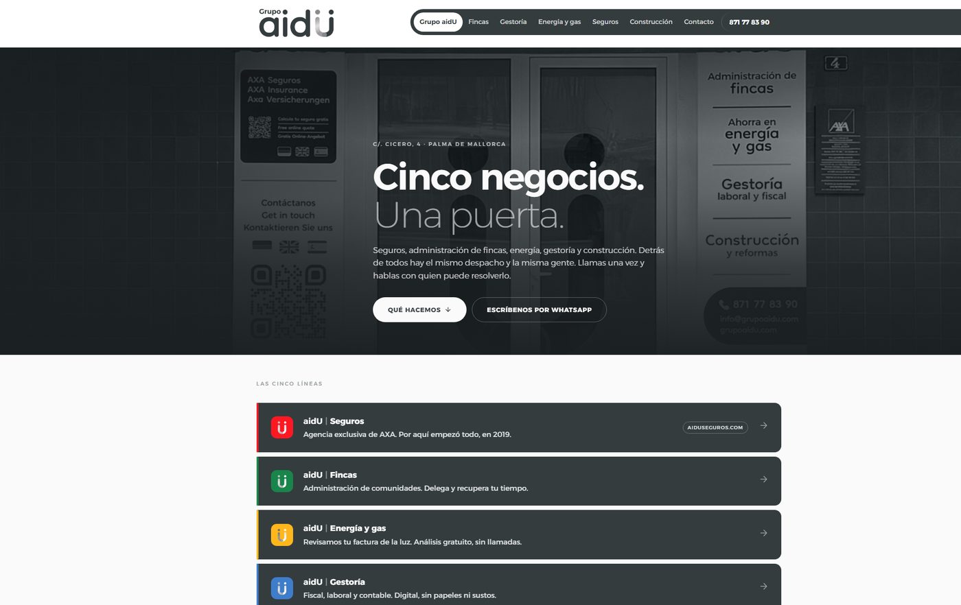 Web de Grupo AIDU